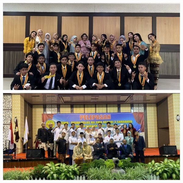 Momen Haru Pelepasan Kelas 12 SMA Negeri 3 Surabaya Tahun Pelajaran 2021-2022